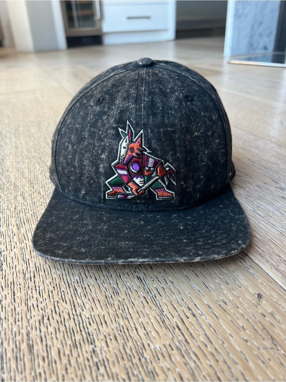 Arizona Coyotes Vintage Black Washed Hat